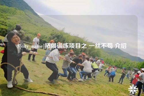 自贡拓展训练项目之 一丝不苟 介绍